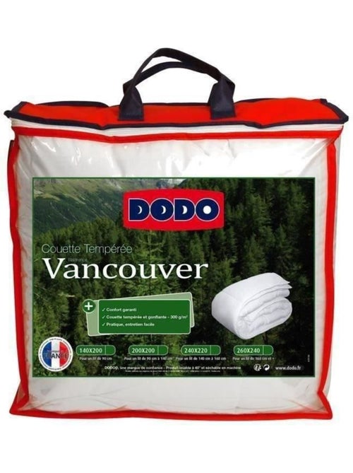 Couette tempérée Vancouver - 240 x 260 cm - Blanc - DODO - Kiabi