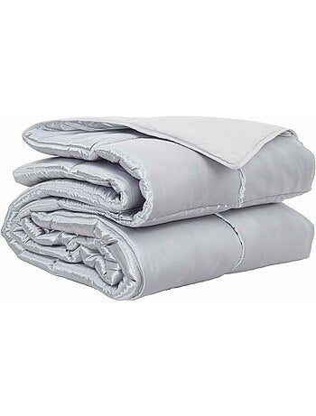Couette toutes saisons matelassée satin et microfibre - vidaxl