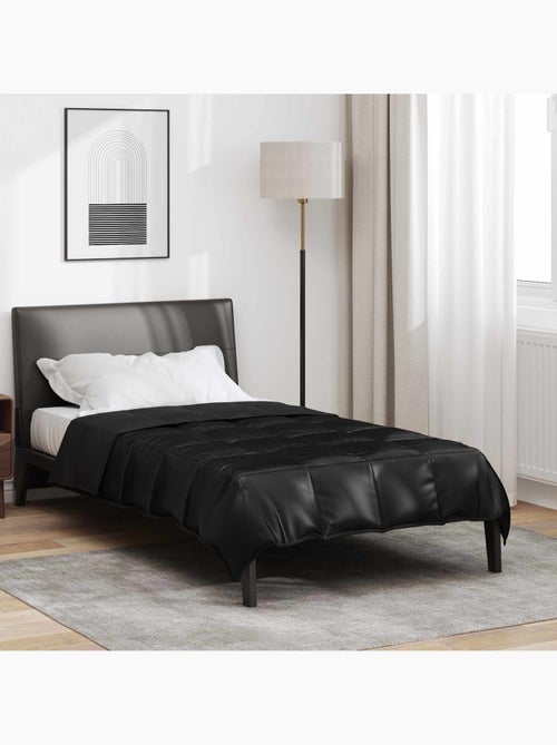 Couette toutes saisons matelassée satin et microfibre - vidaxl - Kiabi Couette toutes saisons matelassée satin et microfibre - vidaxl - Kiabi