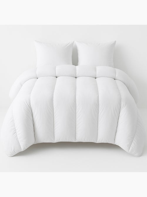 Couette Ultra chaude Grand Froid Microfibre Blanche - 1 ou 2 personnes 200 x 200 - Kiabi