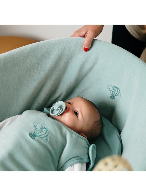 Couffin Avec Support à Bascule Blanc, Habillage en Coton Bio - Kiabi