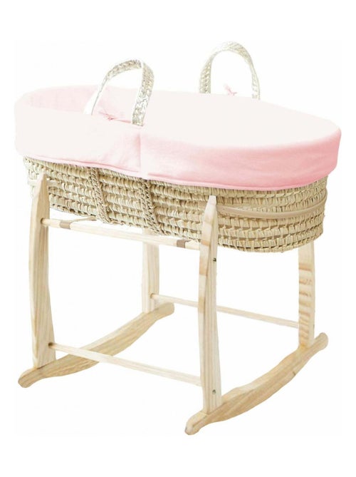 Couffin Avec Support à Bascule Bois, Habillage en Coton Bio - Kiabi