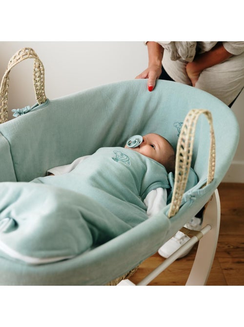 Couffin Avec Support à Bascule Bois, Habillage en Coton Bio - Kiabi