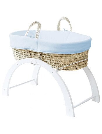 Couffin avec Support Réversible Blanc, Habillage Coton Bio