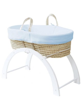 Couffin avec Support Réversible Blanc, Habillage Coton Bio