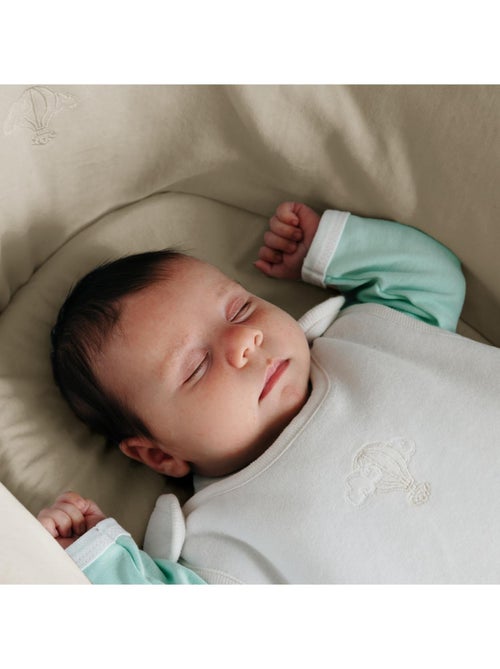 Couffin bébé avec Matelas, Habillage en Velours - Coton Bio - Kiabi