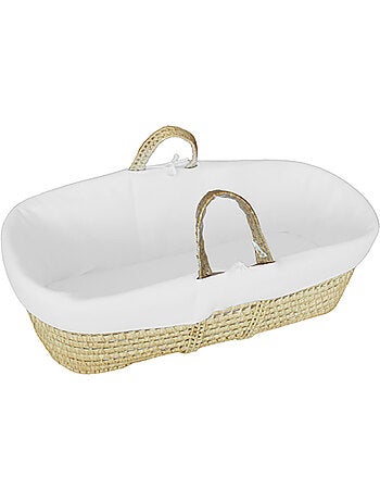 Couffin bébé avec Matelas, Habillage en Velours - Coton Bio