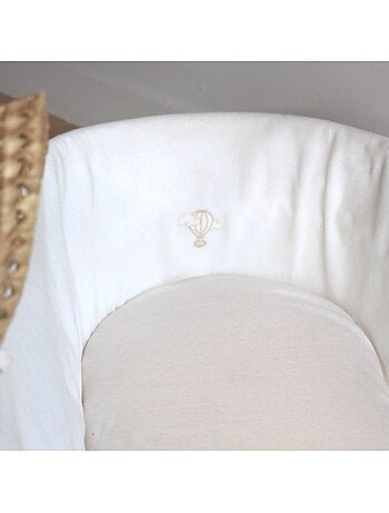 Couffin bébé avec Matelas, Habillage en Velours - Coton Bio