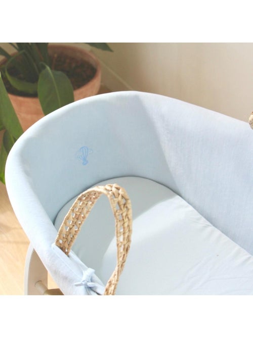 Couffin bébé avec Matelas, Habillage en Velours - Coton Bio - Kiabi