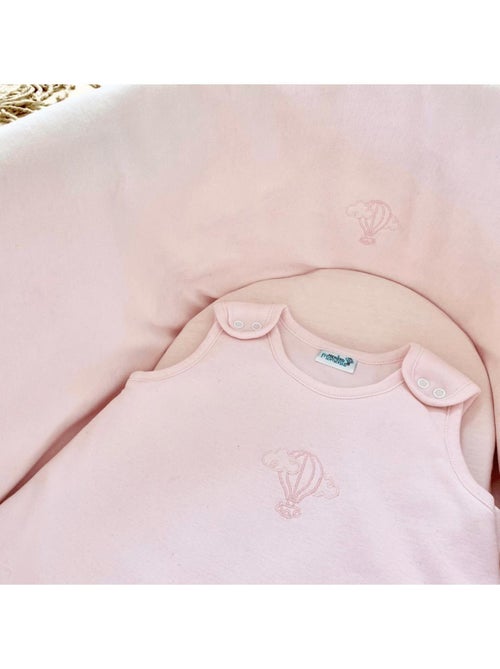 Couffin bébé avec Matelas, Habillage en Velours - Coton Bio - Kiabi