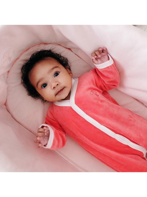 Couffin bébé avec Matelas, Habillage en Velours - Coton Bio - Kiabi