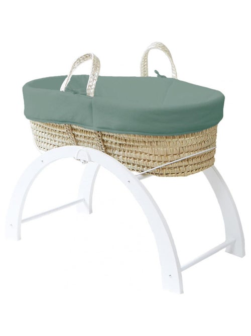 Couffin bébé avec Matelas, Habillage en Velours - Coton Bio - Kiabi