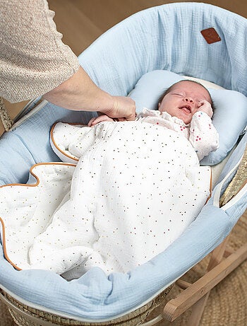 Couffin bébé avec Matelas, Habillage et Drap Housse, Jeanne SEVIRA KIDS