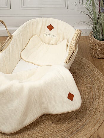 Couffin bébé avec Matelas, Habillage et Drap Housse, Jeanne SEVIRA KIDS