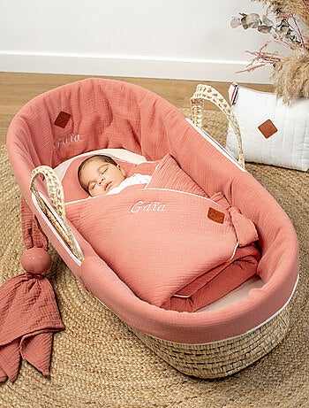 Couffin bébé avec Matelas, Habillage et Drap Housse, Jeanne SEVIRA KIDS