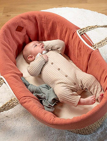 Couffin bébé avec Matelas, Habillage et Drap Housse, Jeanne SEVIRA KIDS