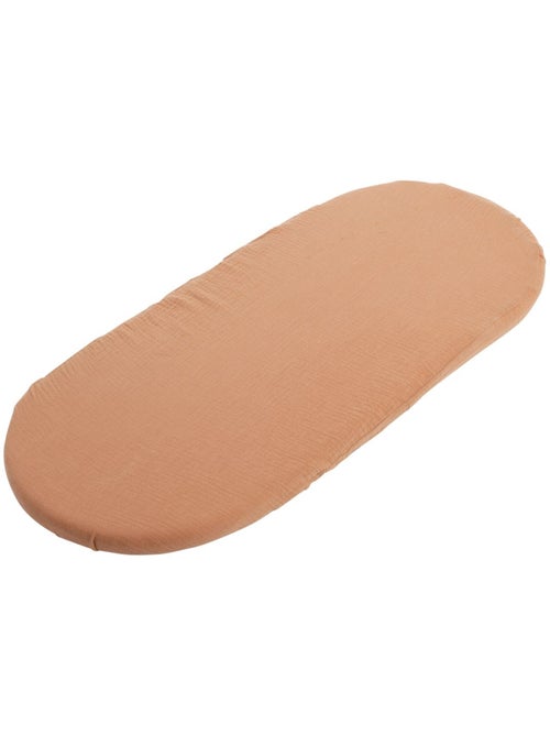 Couffin bébé en fibres naturelles et habillage tissu avec support en pin massif - SAUTHON - Kiabi