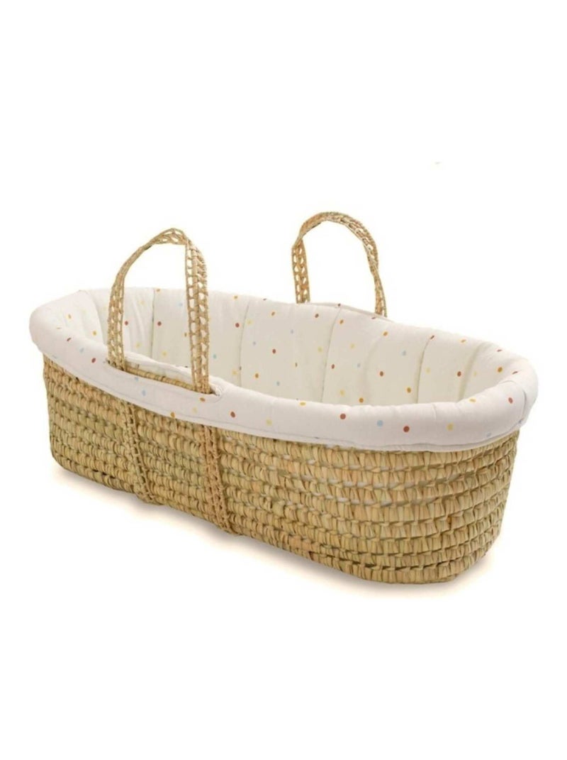Couffin Bébé Palme & Coton Bio Confettis Beige - Kiabi