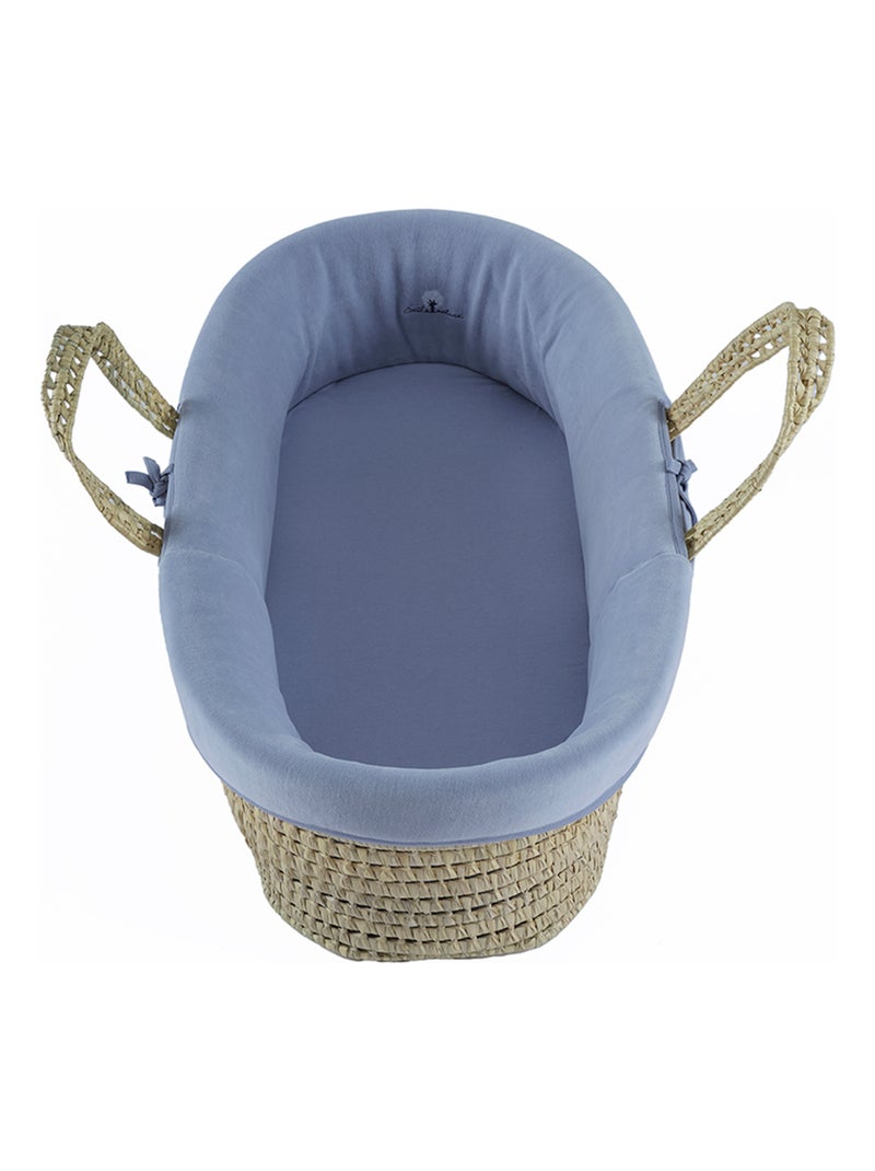 Couffin Coton bio velours 0-6 mois Bleu - Kiabi