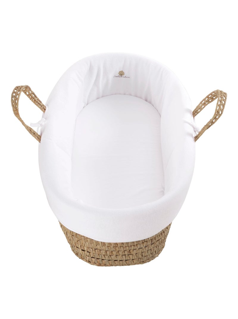 Couffin en coton bio velours  0-6 mois Blanc - Kiabi