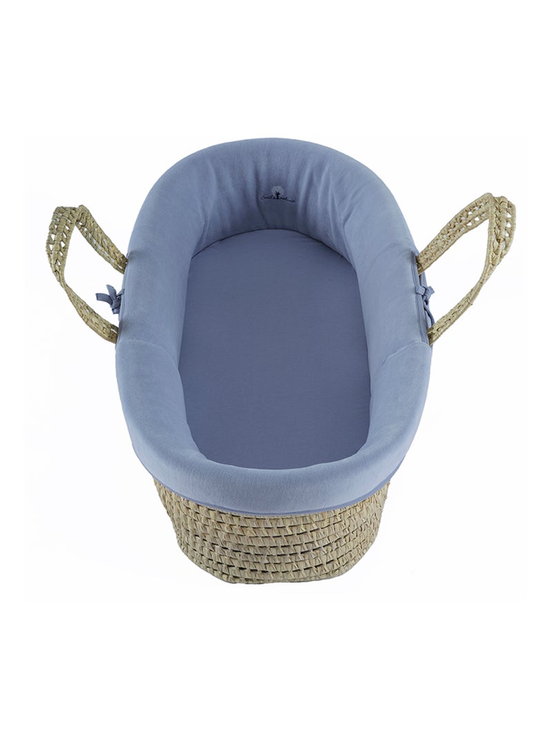 Couffin en coton bio velours  0-6 mois Bleu foncé - Kiabi