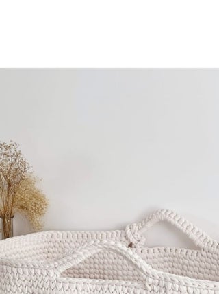 Couffin en crochet avec matelas Jade