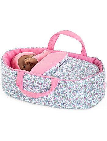 Couffin Floral pour poupon 30 cm