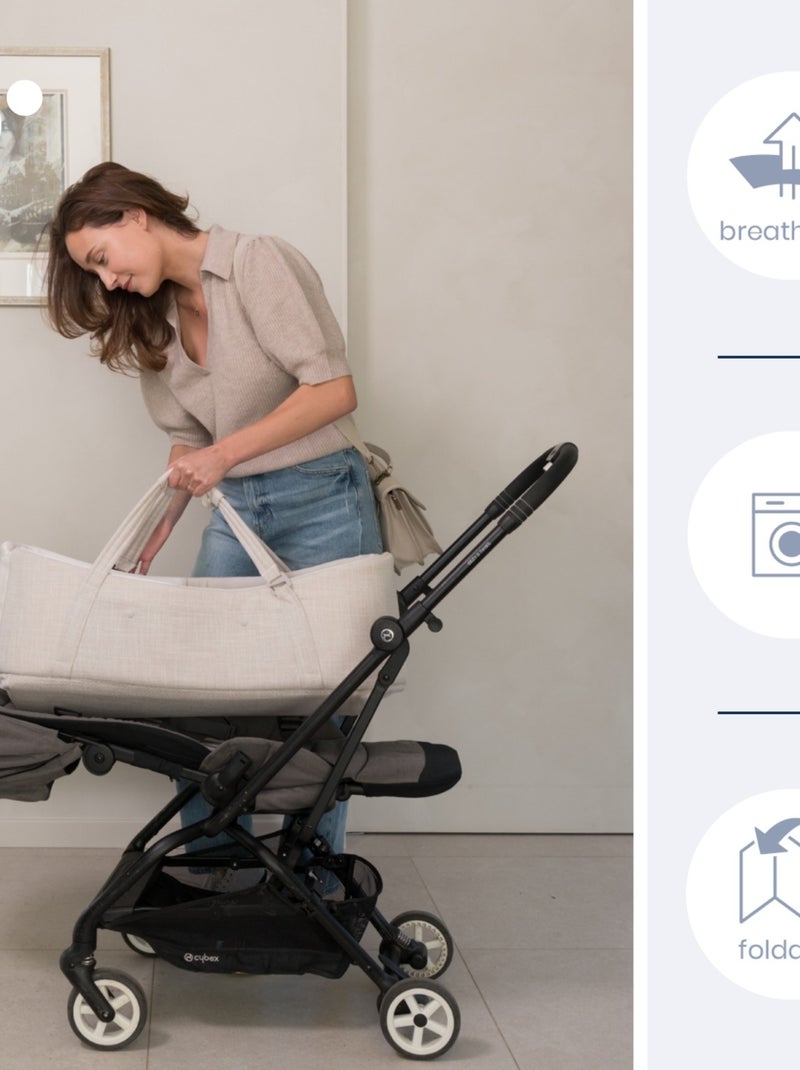 Couffin nomade et sécurisé pour bébé Nest&Go 'Doomoo' Beige - Kiabi