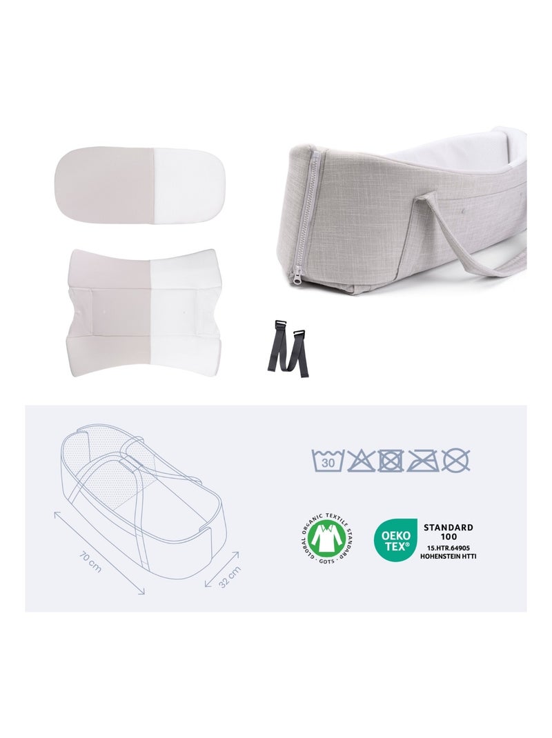 Couffin nomade et sécurisé pour bébé Nest&Go 'Doomoo' Beige - Kiabi
