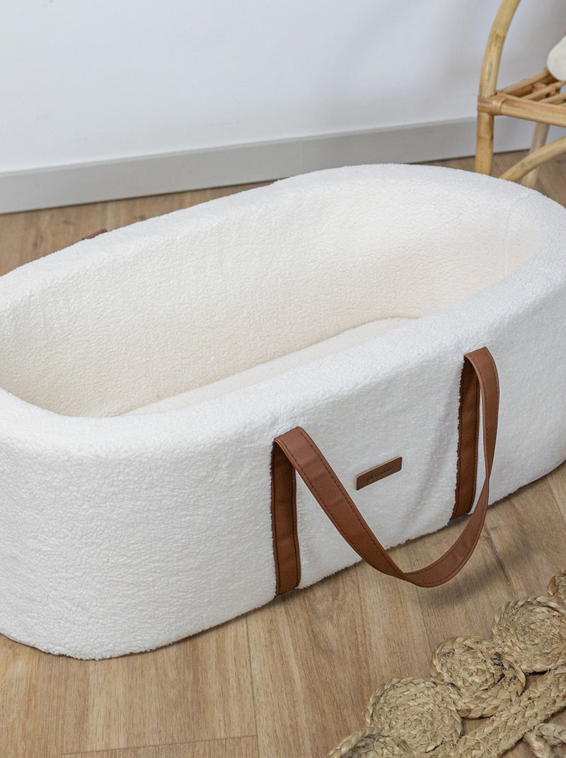 Couffin sherpa ultra-doux pour bébé Beige - Kiabi