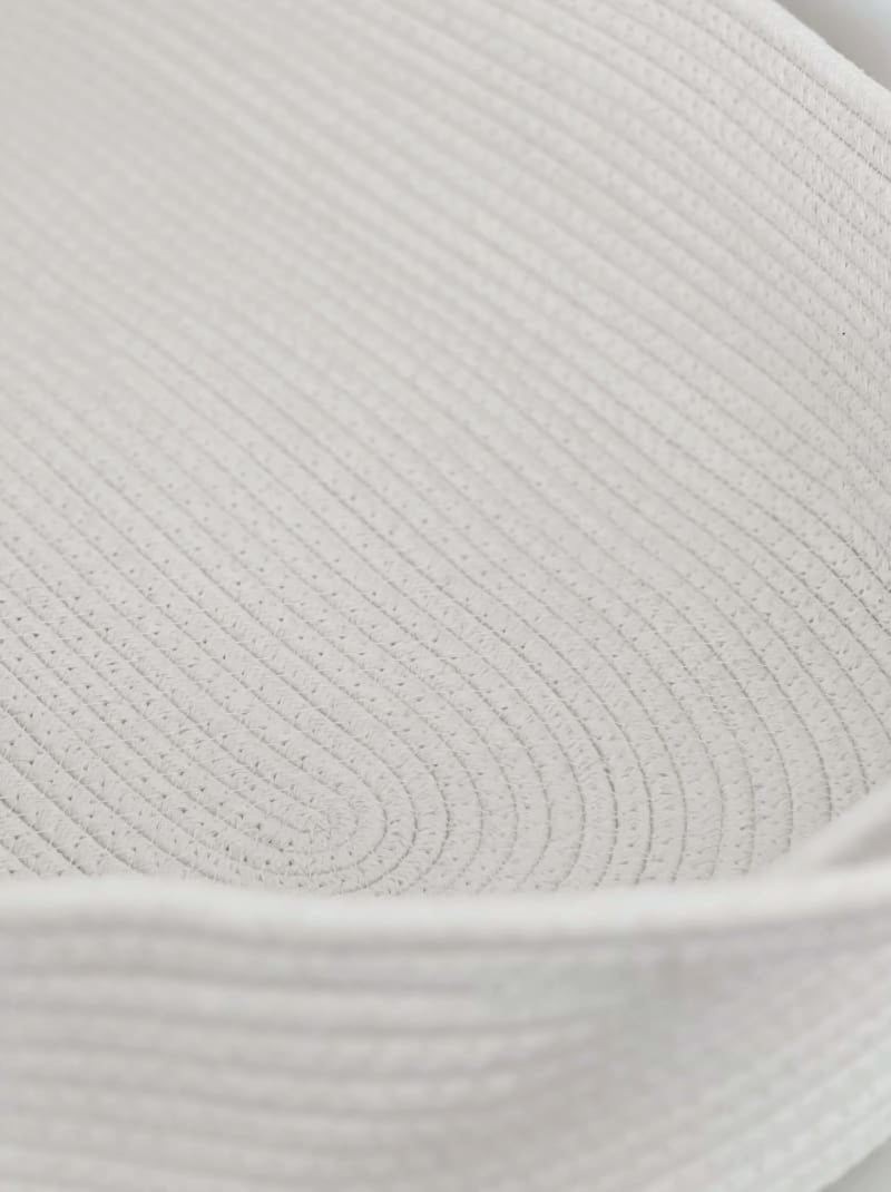 Couffin tressé en cotton avec matelas Ecru - Kiabi