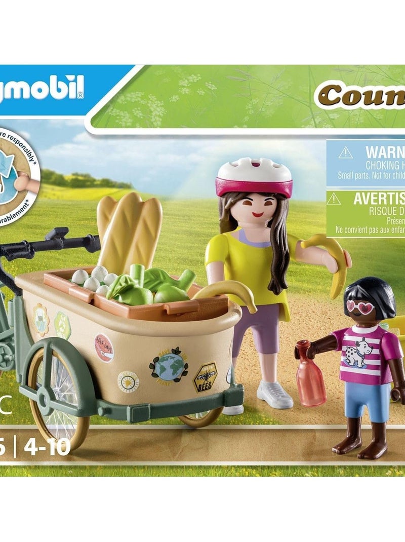 Country - Cycliste avec vélo et remorque avant N/A - Kiabi