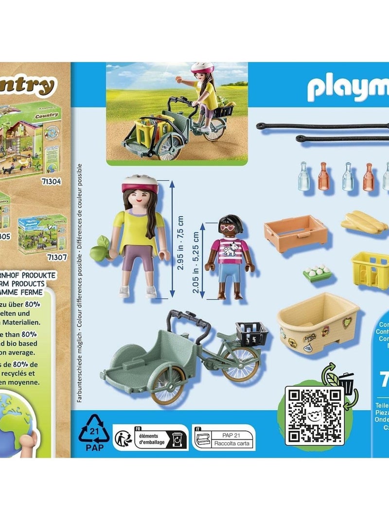 Country - Cycliste avec vélo et remorque avant N/A - Kiabi