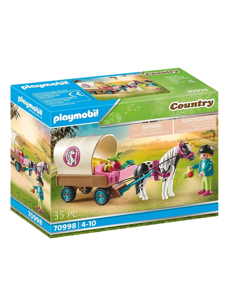 Country Carriole avec enfant et poney N/A - Kiabi