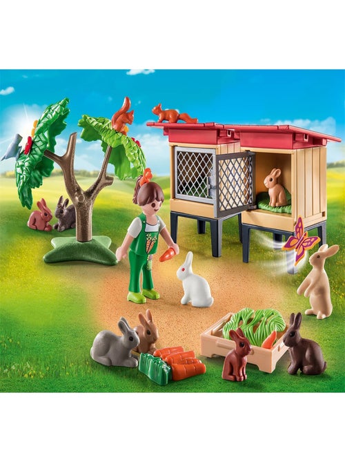 Country Enfant avec enclos et lapins - Kiabi
