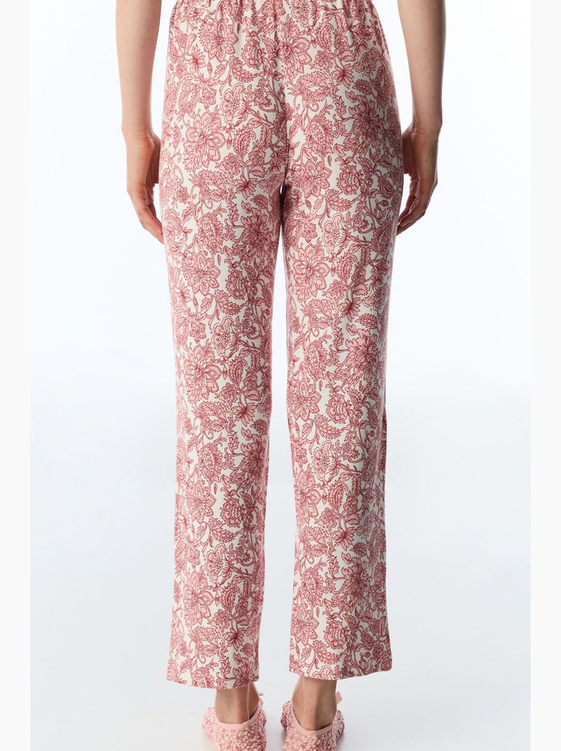 Countryside pantalon de pyjama imprimé fleurs penti Blanc Rose - Kiabi
