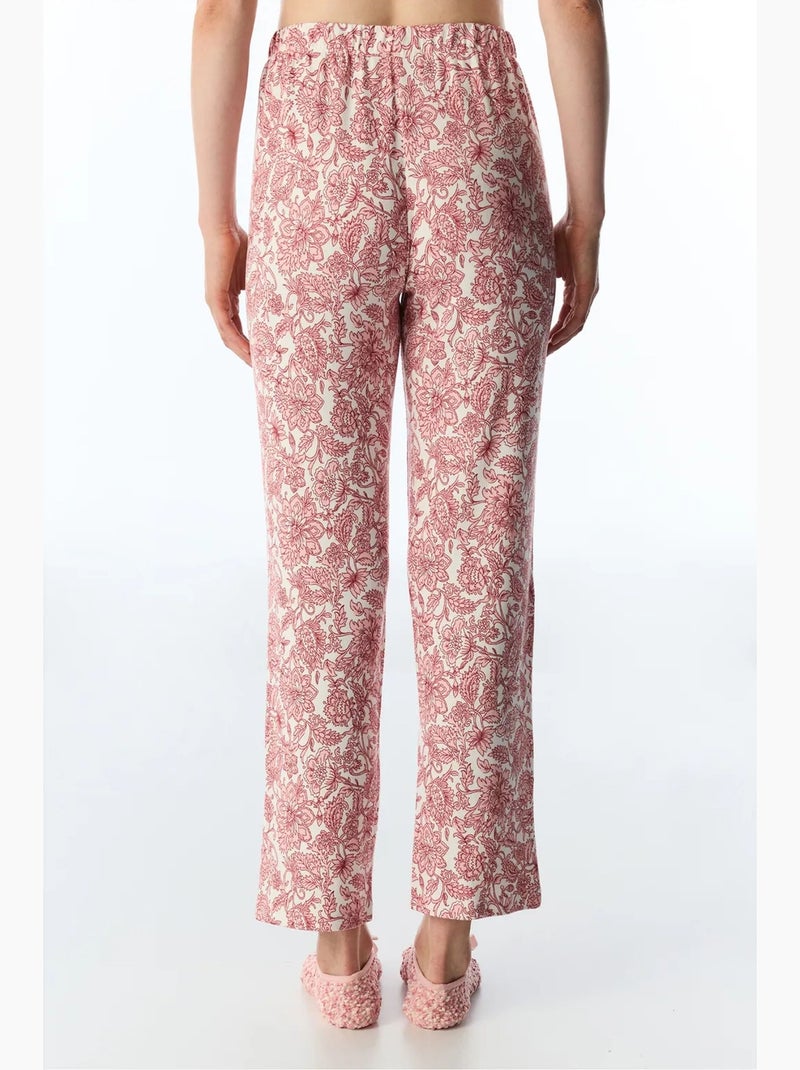 Countryside pantalon de pyjama imprimé fleurs penti Blanc Rose - Kiabi