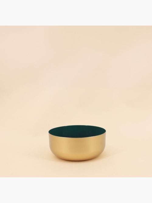 Coupe dorée intérieur vert 19cm - Kiabi