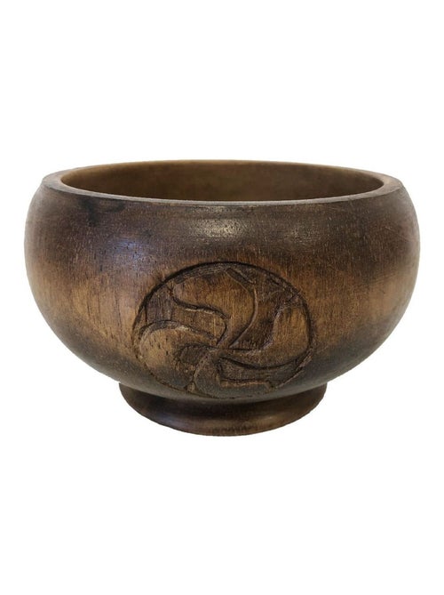 Coupe en bois taillé Symbole Bonne Fortune - Kiabi