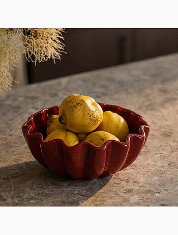 Coupe en céramique alvéolée 24cm