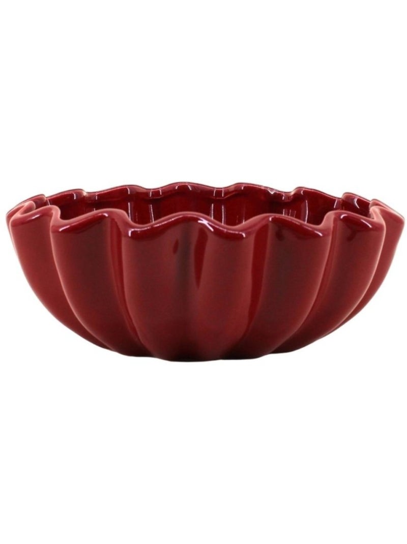 Coupe en céramique alvéolée 24cm Bordeaux - Kiabi