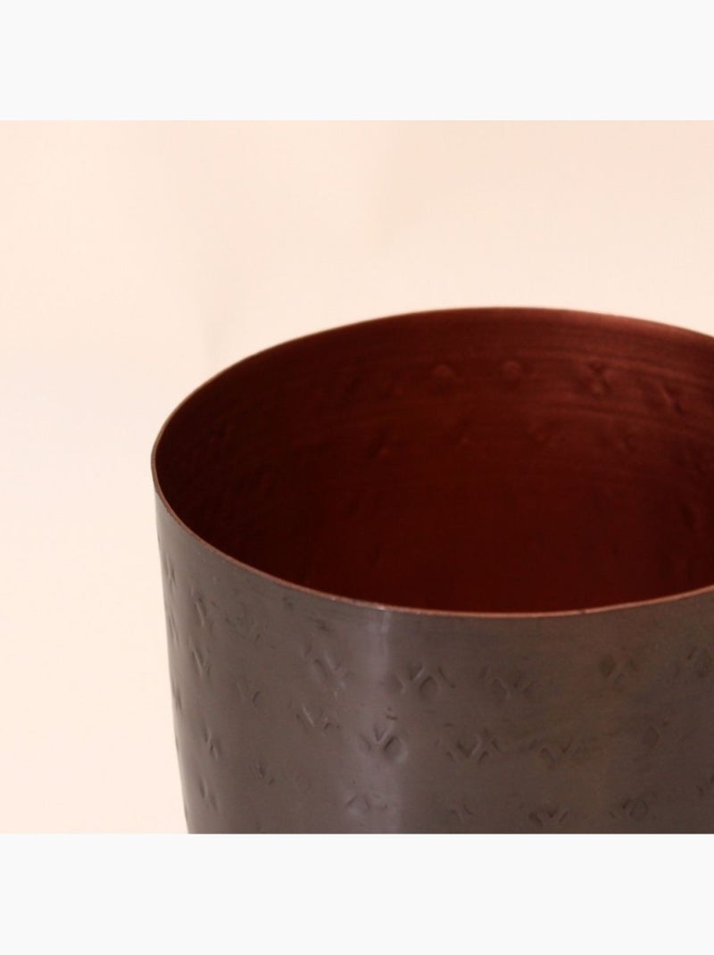 Coupe en métal martelé 13x10cm Marron - Kiabi