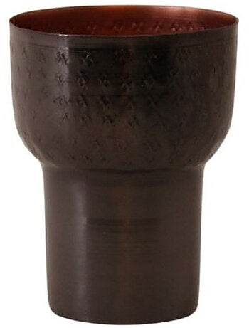 Coupe en métal martelé 15x11cm