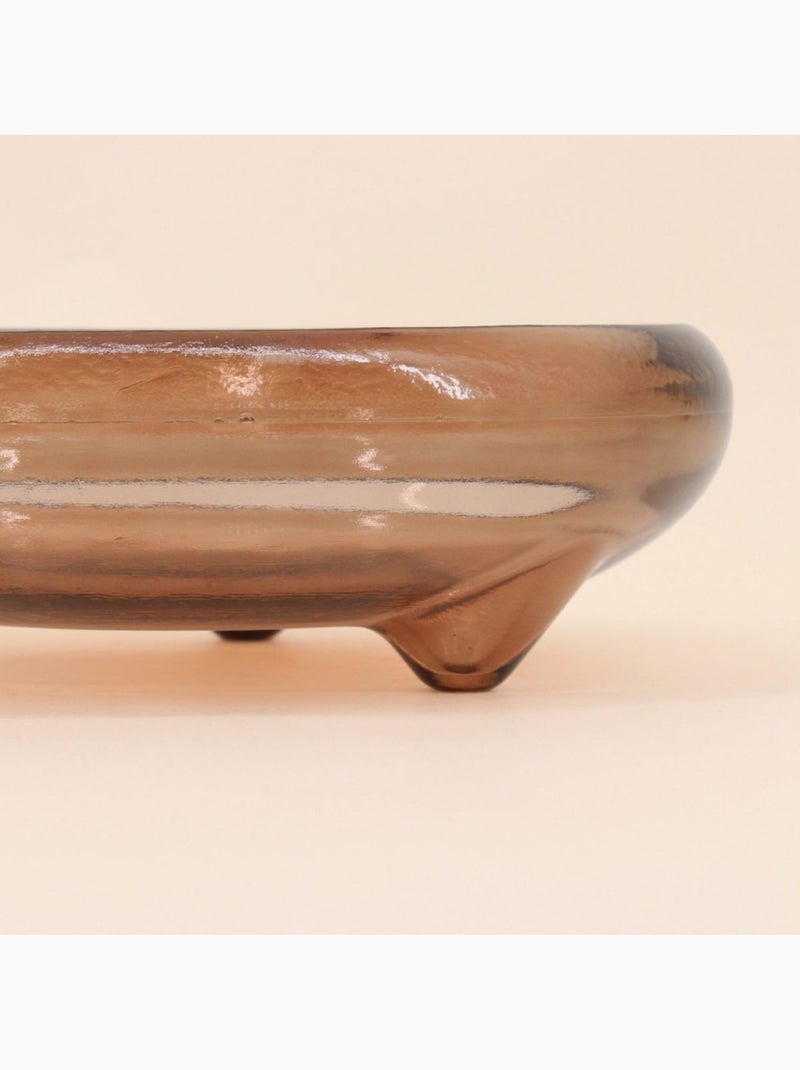 Coupe en verre recyclé 25cm Marron - Kiabi