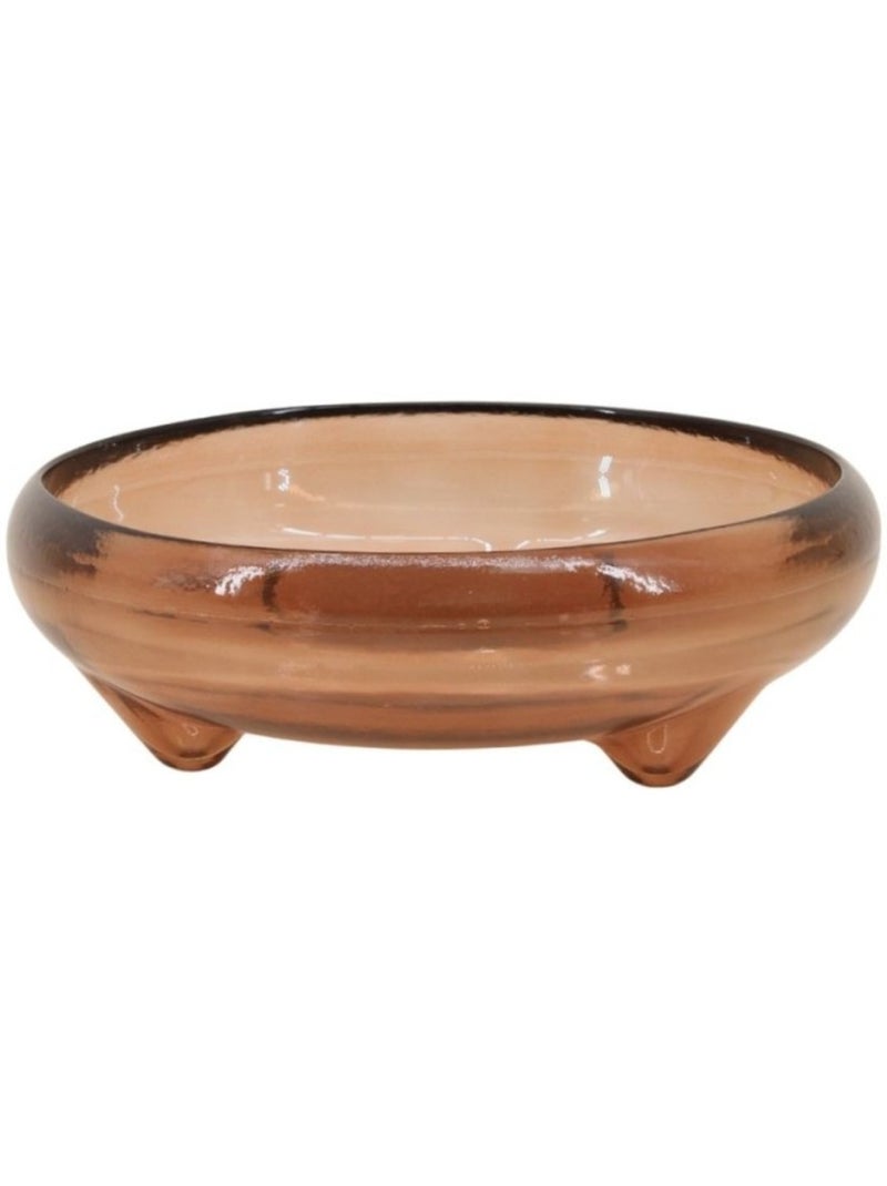 Coupe en verre recyclé 25cm Marron - Kiabi