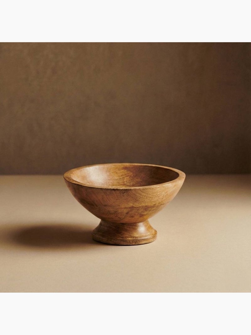 Coupe sur pied en bois 12x20cm Beige - Kiabi