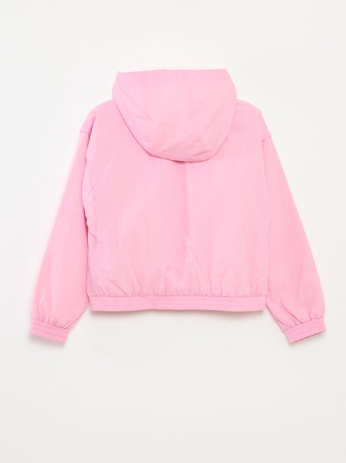 Coupe vent à capuche avec base élastiquée - Kiabi