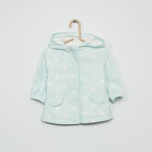Coupe Vent A Capuche Bebe Fille Bleu Kiabi 18 00