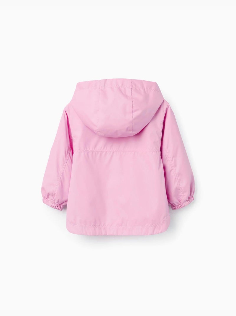 Coupe-vent à capuche et doublure Rose - Kiabi