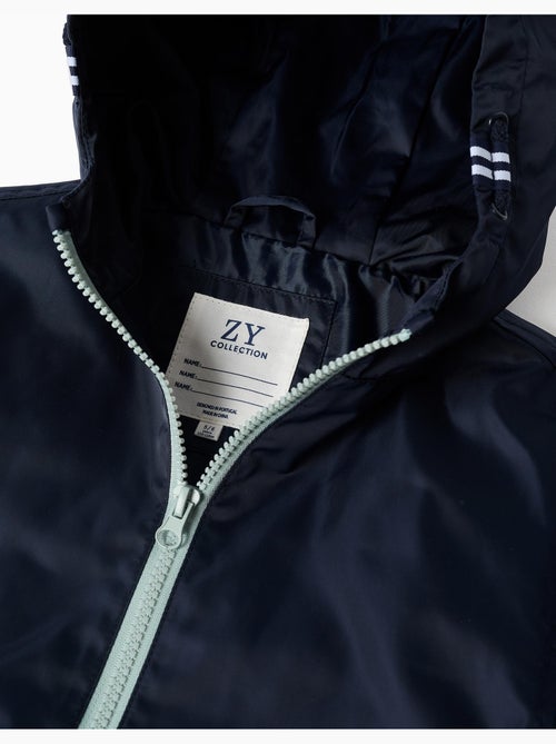 Coupe-vent à capuche et poches - Kiabi